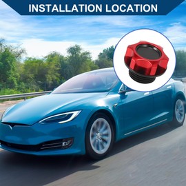 Hihaha Oil Filler Cap for Toyota Reiz Camry Highlander Crown Corolla/Inner/Durable / 1 Pcs Red Black