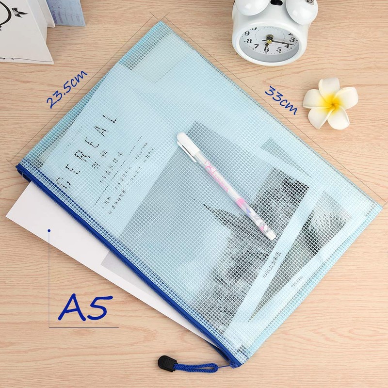 TUPARKA Pack of 21 Document Wallets A5 Zip File Folders