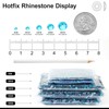 12000PCS Crystal Hotfix Rhinestones Bulk, Flatback Glass Hot Fix Rhinestones