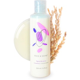 RICE & SHINE Agua de Arroz Hidratante Facial Skin Care con Aceite de Germen de Arroz con 60% más Vitamina E que el Aceite de Argán - Repara, Hidrata y Revitaliza la Piel