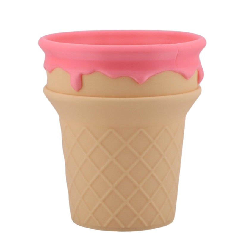Portalápices Decorativo en Forma de Cono de Helado, Lapicero Nieve,