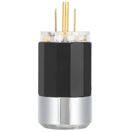 Monosaudio Pure Copper 24K Gold Plated Power Plug HIFI Audio Power Connector Plug 100‑