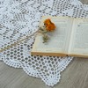 kilofly Handmade Crochet Lace Rectangular Table Runner 15 x 36