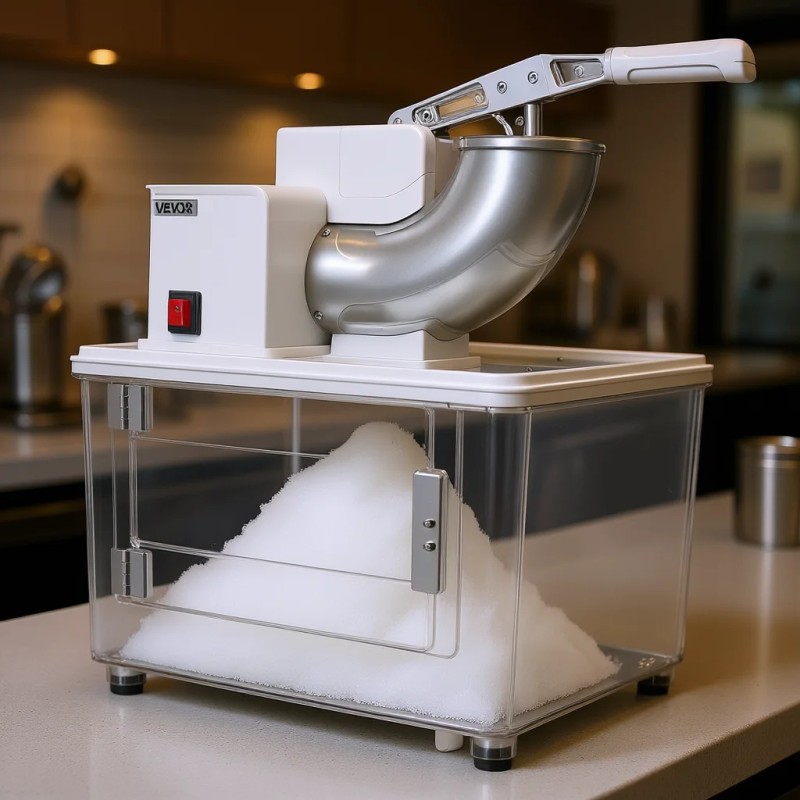 Commercial Electric Shaved Ice Maker 661Lbs H Manual Operation For