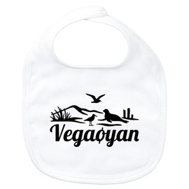 Huuraa Baby Lätzchen Vegaøyan Norwegen Geschenk White Bio Baumwolle Vegaøyan Präsent
