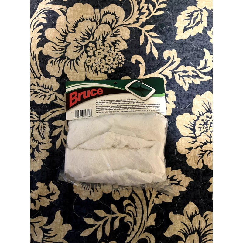 Bruce 2 Reusable Replacement Terry Cloth Mop Covers for Mop
