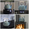 MILVBUSISS Cast Iron Teapot, 40oz Tea Kettle with Infuser for