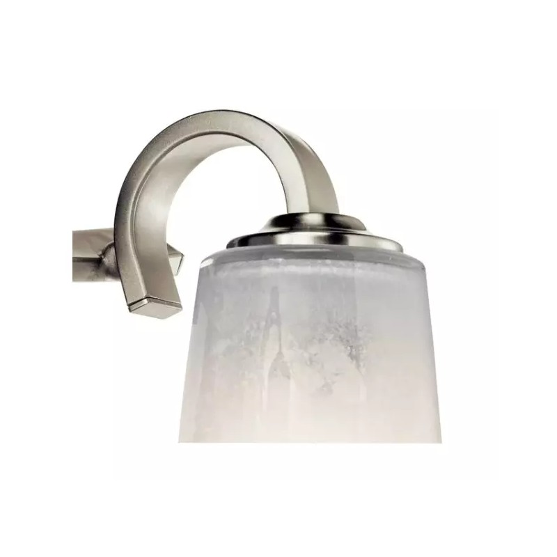 Kichler Lighting 3-Light Oxby Brushed Nickel Bathroom Vanity Light