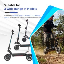 ulip (2 Pack) 100/55-6.5 Vacuum Tire 11 Inch with Built-in Live Glue Repairable for Dualtron Ultra2 THUNDER II Kaabo Wolf Warrior Scooter