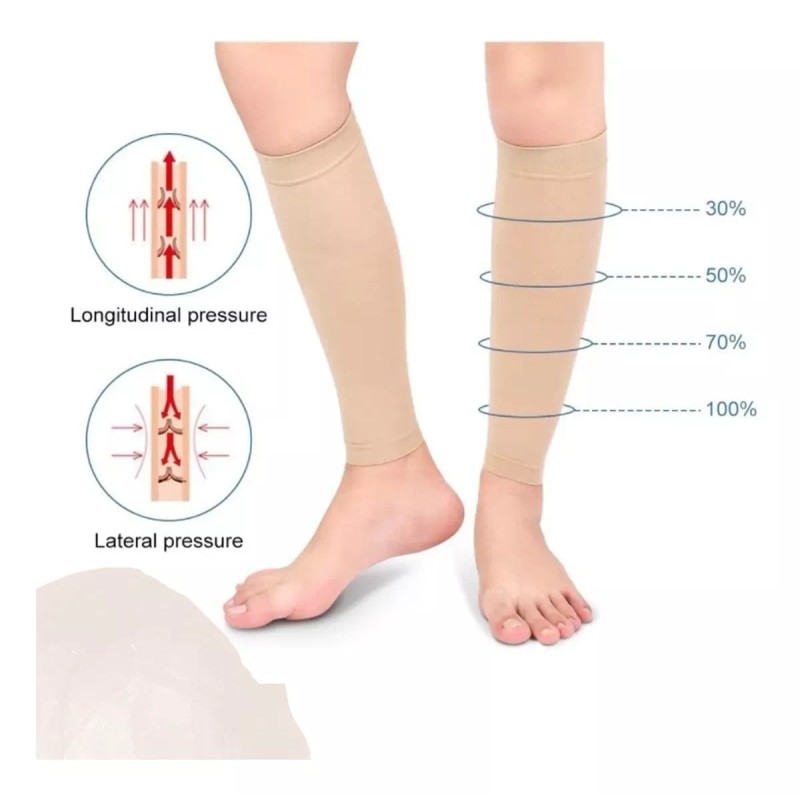Medias Compresión Para Pantorrillas 2 Pares Alivia Dolor