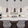 Shining gold Industrial Black Pendant Light Fixture Vintage Mini Black