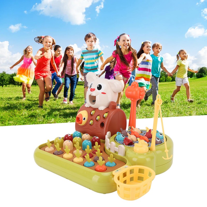 Whack Game 4 in 1 Multi Functional Toys Fishing Toy