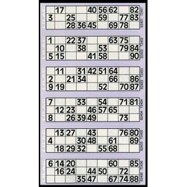 Thomas & Anca Club Supplies Ltd 600 Bingo Tickets - Pad of Lilac 6 to View Flyers