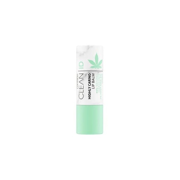 Catrice Clean ID Highly Caring Lip Balm, 98% Natural Ingredients, No. 010 High Standard, Transparent, Nourishing, Smoothing, with Oils, Natural, Vegan, Alcohol Free (4.8 g)