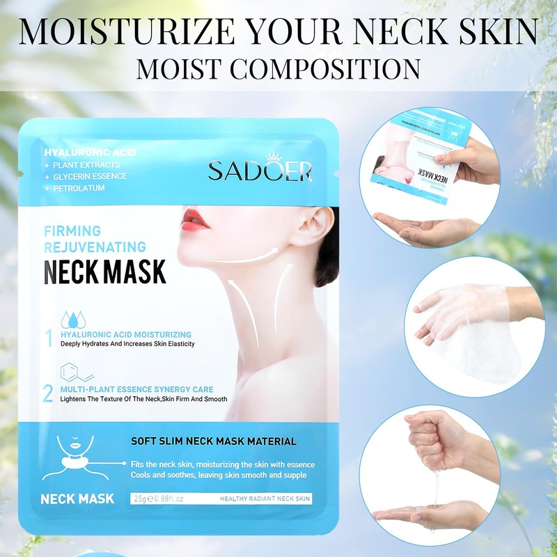 Swiffen 12 Pcs Neck Wrinkle Patches Hydrating Neck Mask Patches