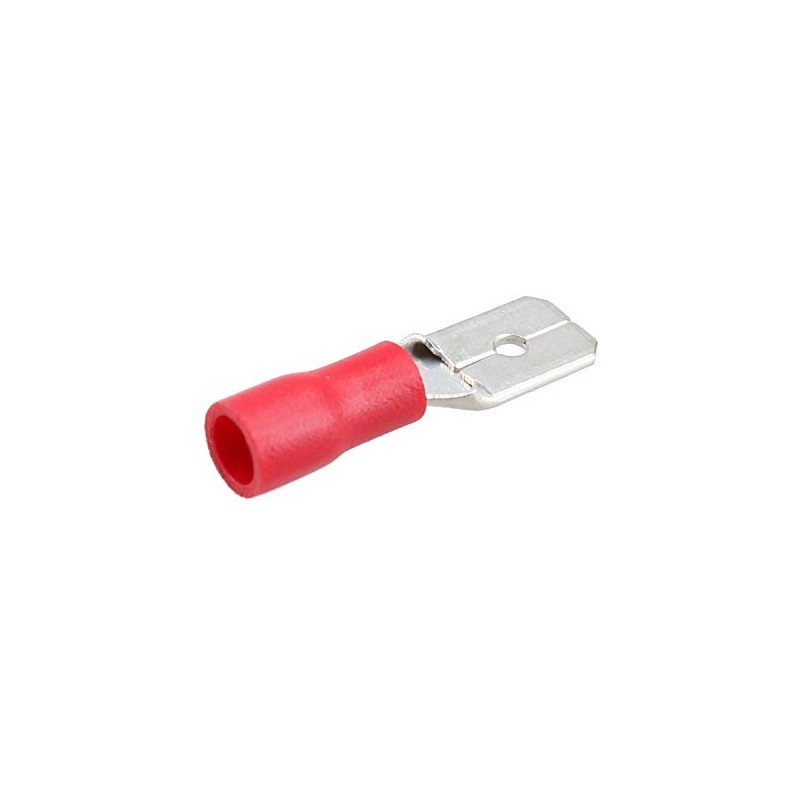 3mm Male Red Electrical Cable Wire Spade Terminals Crimps Connectors