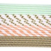 Flower Paper Straws, Organic Paper Straws, Pack of 100, Gold,