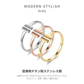 Cappuvini Women's Ring, Men's, Pinky Ring, Stainless Steel, Hypoallergenic, Adjustable Size, Simple, Popular, Zirconia, Titanium Ring, Birthday, Anniversary, Party, Gift, Fashion Accessory, Metal