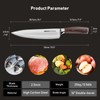 NAMUPIE 8 Inch Professional Chef Knife Hand Forged High Carbon