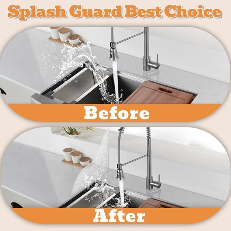 HYSSBR 2Pcs Thickened Shower Splash Guard Durable Bathtub Corner Splash