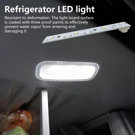 Upgraded 5 Pack WR55X26671 Freezer LED Light Board Replacement for GE Refrigerator LED Light GSS25IYNRHFS GSS25LSLKCSS, Replace 4468532 EAP11767930 LED3344588 PS11767930 AP6035586 -New