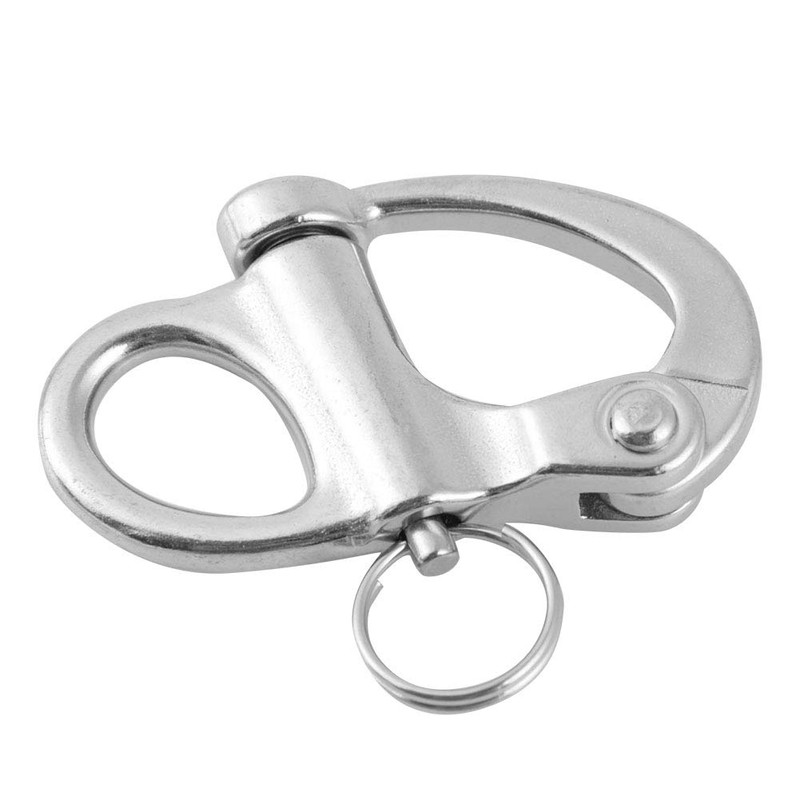 Walfront Marine Boat Rigging Stainless Steel Fixed Snap Shackle Quick