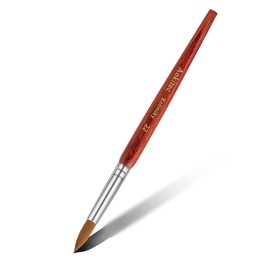 Acrylic Brush for Nails Aokitec Sable Kolinsky Nail Brush #22 Suitable for Professional Acrylic Brush for Nails Wood Nail Art Brush for Acrylic Application Manicure Tool