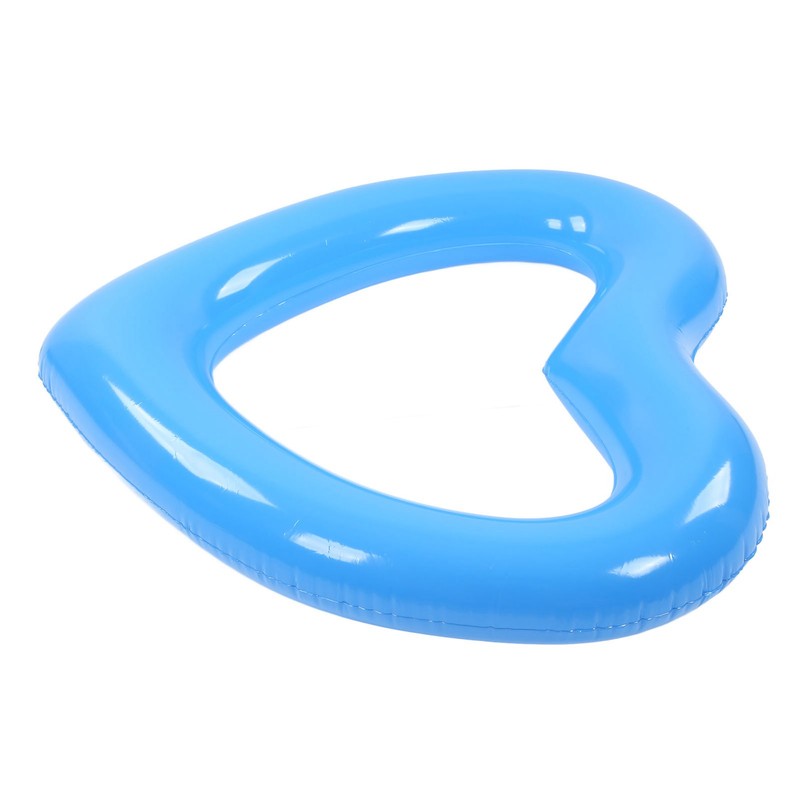 Heart Shaped Swimming Circle 120cm Thick Tear Resistant PVC Material