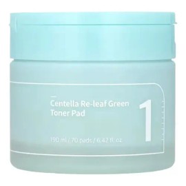 Numbuzin 1 Centella Green Toner Pad 70 Pz D/n Piel Sensible Sensible Día/noche