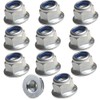 M6 Flanged Insert Nylon Self Locking Nut - A2 Stainless