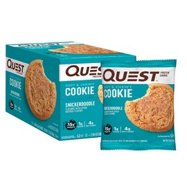 Quest Snickerdoodle Protein Cookies, Low Carb, Gluten Free, 12 Count