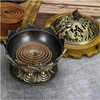 Gold Metal Bowl Incense Burner Zinc Alloy Incense Cone Burner