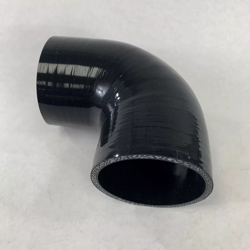 Unbranded Black 3" I.D. to 3" I.D. 90 Degree Silicone