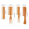 Gold Magic 10 Pzs Juego De Peines Barberia/peluquería/salón De Belleza