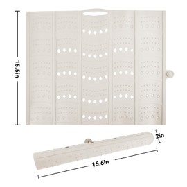 BRIAN & DANY Makeup Mat for Sink, Bathroom Sink Cover for Counter Space, Foldable Silicone Sink Mat Organizer Countertop RV Space Saver, Beige, 19.3" x 15.5"