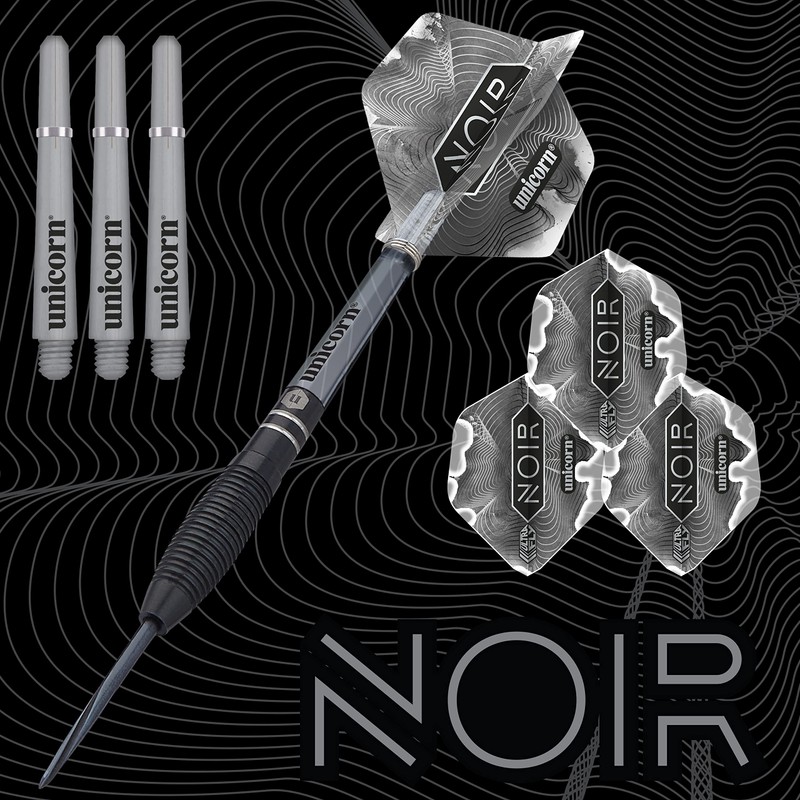 ‎Unicorn Steel Tip Professional Darts Set | Noir Style 1