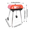 Clearance discount Red Charcoal Grills 22.4inch - Portable grill with
