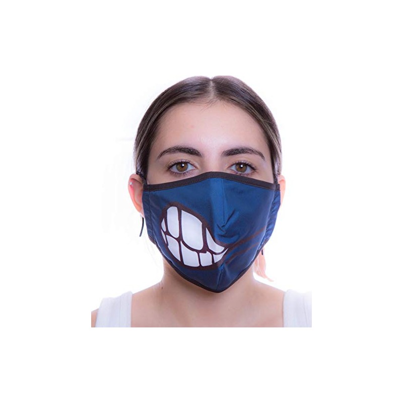 Headmost Comfymask 3 Layer Large Fabric Facemask: Water Repellent, Washable,