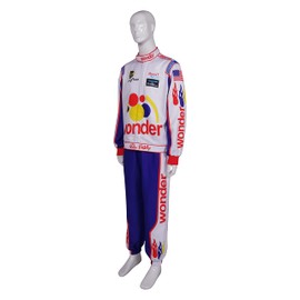 SFYT Cosplay Costume Ricky Bobby Jumpsuit Set Talladega Nights Costume is Suitable for Adults and Children... (Aldult-XXL, White)