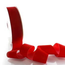 2" Velvet Ribbon Red 5 Yards HairBow Center
