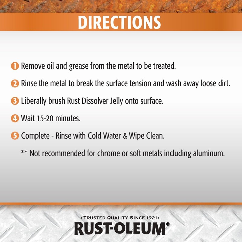 Rust-Oleum Rust Dissolver Jelly | Heavy-Duty Corrosion Remover for Metal