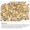 sourcing map 80 Pcs White Rhinestone Rivets, 10mm/0.39" Leathercraft Rivets