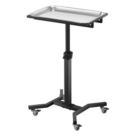 POARMEEY Tattoo Tray with Wheels Trolley Adjustable Height, Salon Stand Rolling Tray for Studio