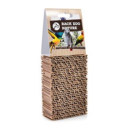 HappyBird Corrugated Cardboard Seat Board for Shredding, Cardboard Treat Block, Fun for All Parakeets and Small Parrots, Small