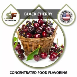 SageFox Black Cherry Food Flavor, Flavoring Concentrate 1oz/30ml - 4oz/120ml - 1 Ounce - Black Cherry 01-047