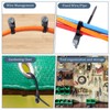 Shappy 200 Pcs 12 Inch Plastic Zip Tie with Screw