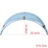 Peacock Visor (Light Blue)