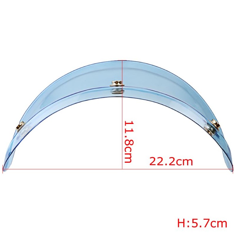 Peacock Visor (Light Blue)