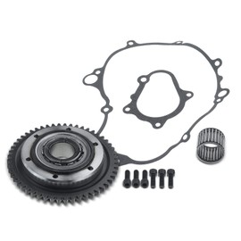 A-Premium Starter Clutch Gear One Way Bearing and Gasket Kit Compatible with Yamaha Raptor 660R YFM660R 2001 2002 2003, Replace# 139990 143942