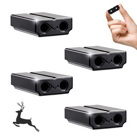CPWUFIYD Deer Whistles for Car - Deer Horn for Vehicles, Trunks, Motorcycle, SUV, Deer Deterrent Warning Devices Animal Alert for Cars with Extra Tapes（4 Pack）